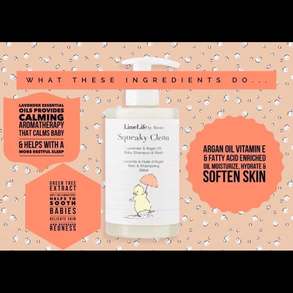 Squeaky Clean baby shampoo &body wash